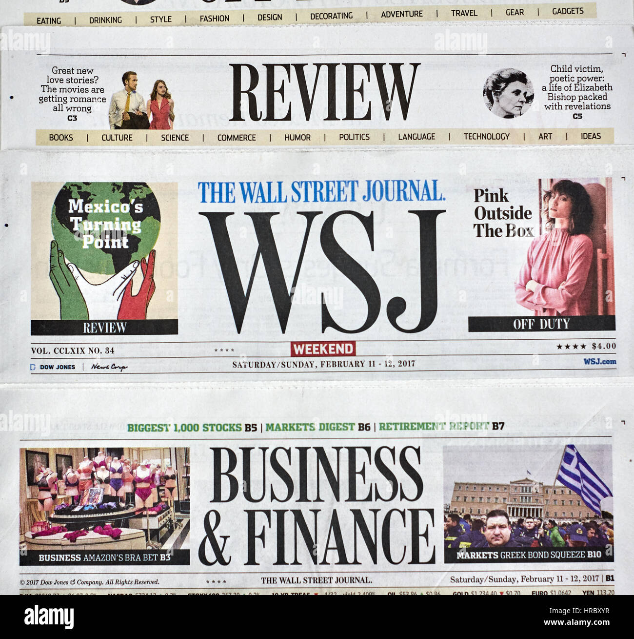 The Wall Street Journal Stock Photo - Alamy