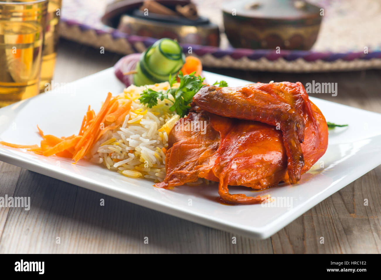 Chicken Biryani rice Stock Photo - Alamy
