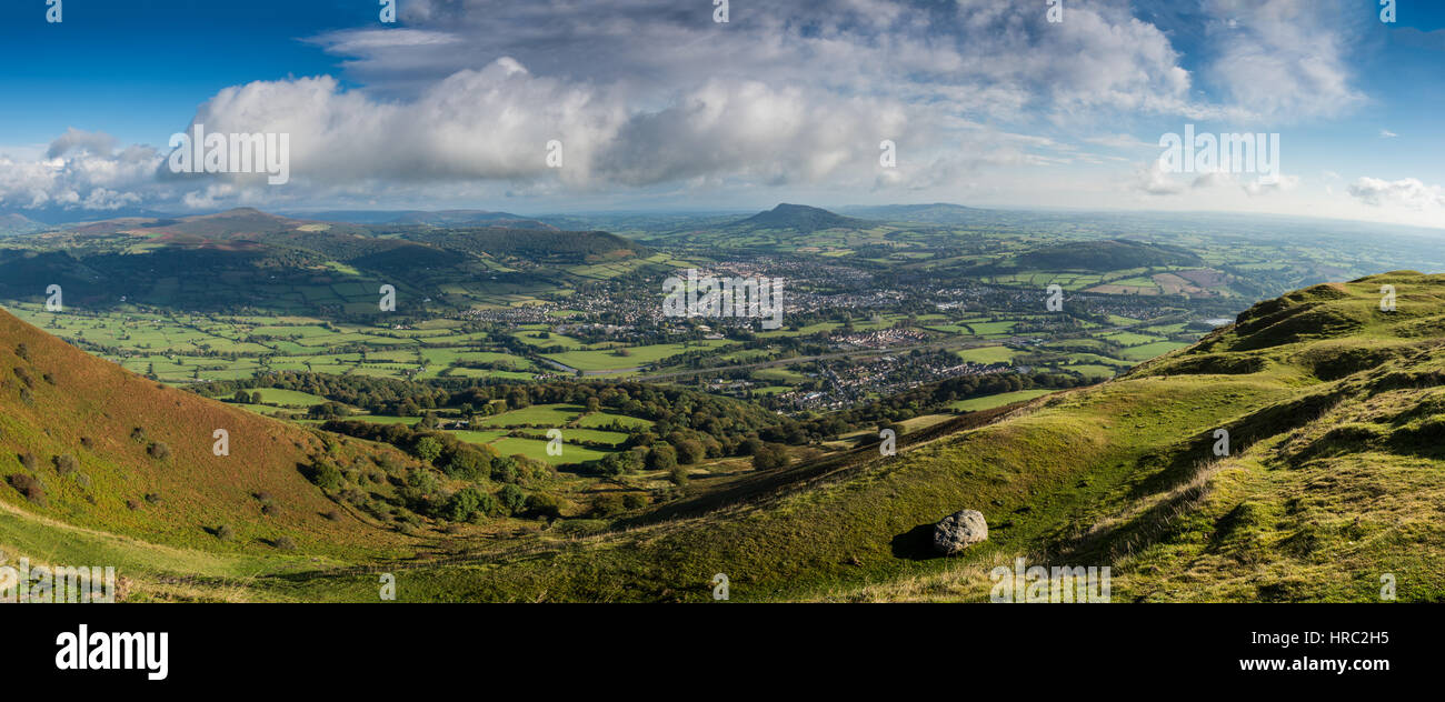 Blorenge; Abergavenny; Black Mountains; Brecon Beacons National Park; Welsh Mountains; Welsh Mountain Landscapes; British Mountains; Mountains in Wale Stock Photo