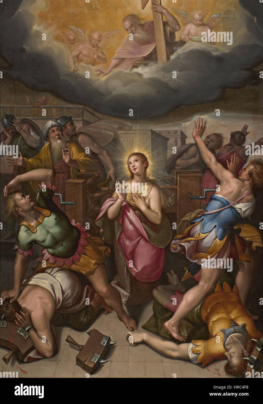 Santa Caterina d'Alessandria e il miracolo della ruota - Calvaert Denys - Google Cultural Institute Stock Photo