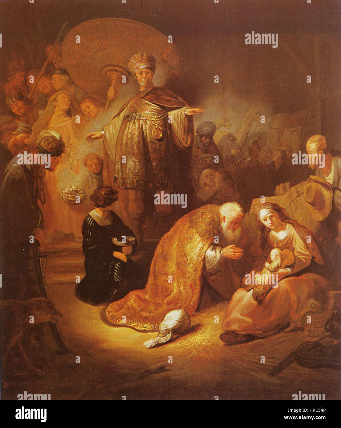 Rembrandt - Adoration of the Magi - Gothenburg Stock Photo - Alamy