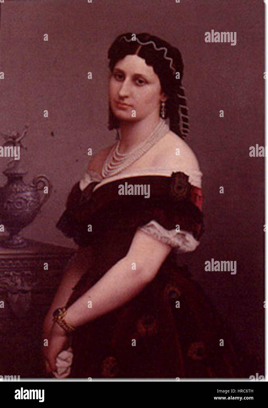 Ritratto della Principessa Virginia Chigi Albani della Rovere Stock Photo