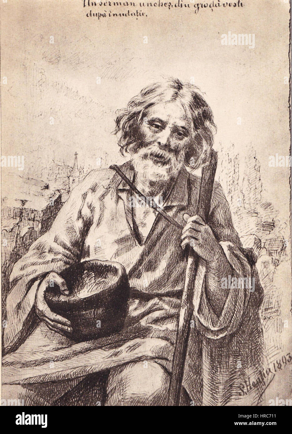 Sava Hentia Portretul unui unchies din Grozavesti Stock Photo Alamy