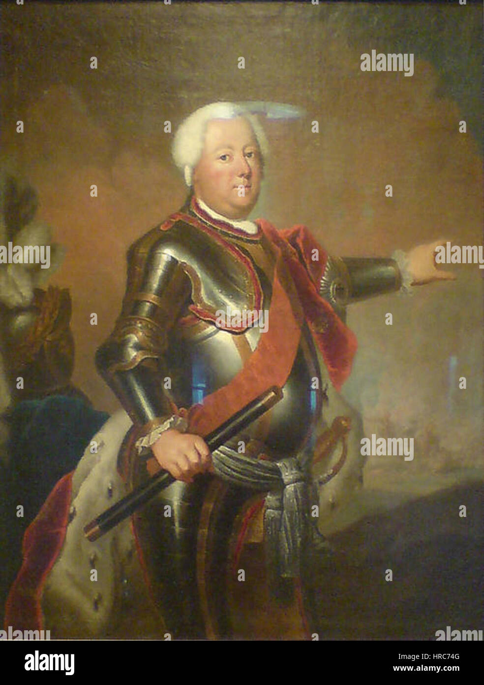 Ritratto di Federico Guglielmo I Von Hohenzollern Stock Photo