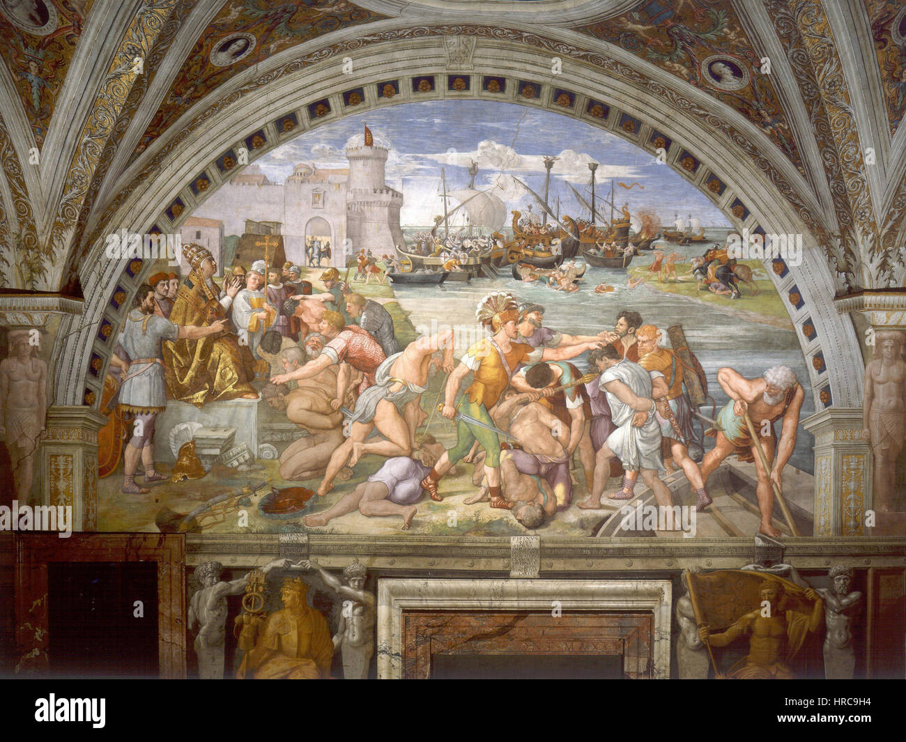 Raphael’s 'Battle of Ostia' is an illustrative work that showcases ...