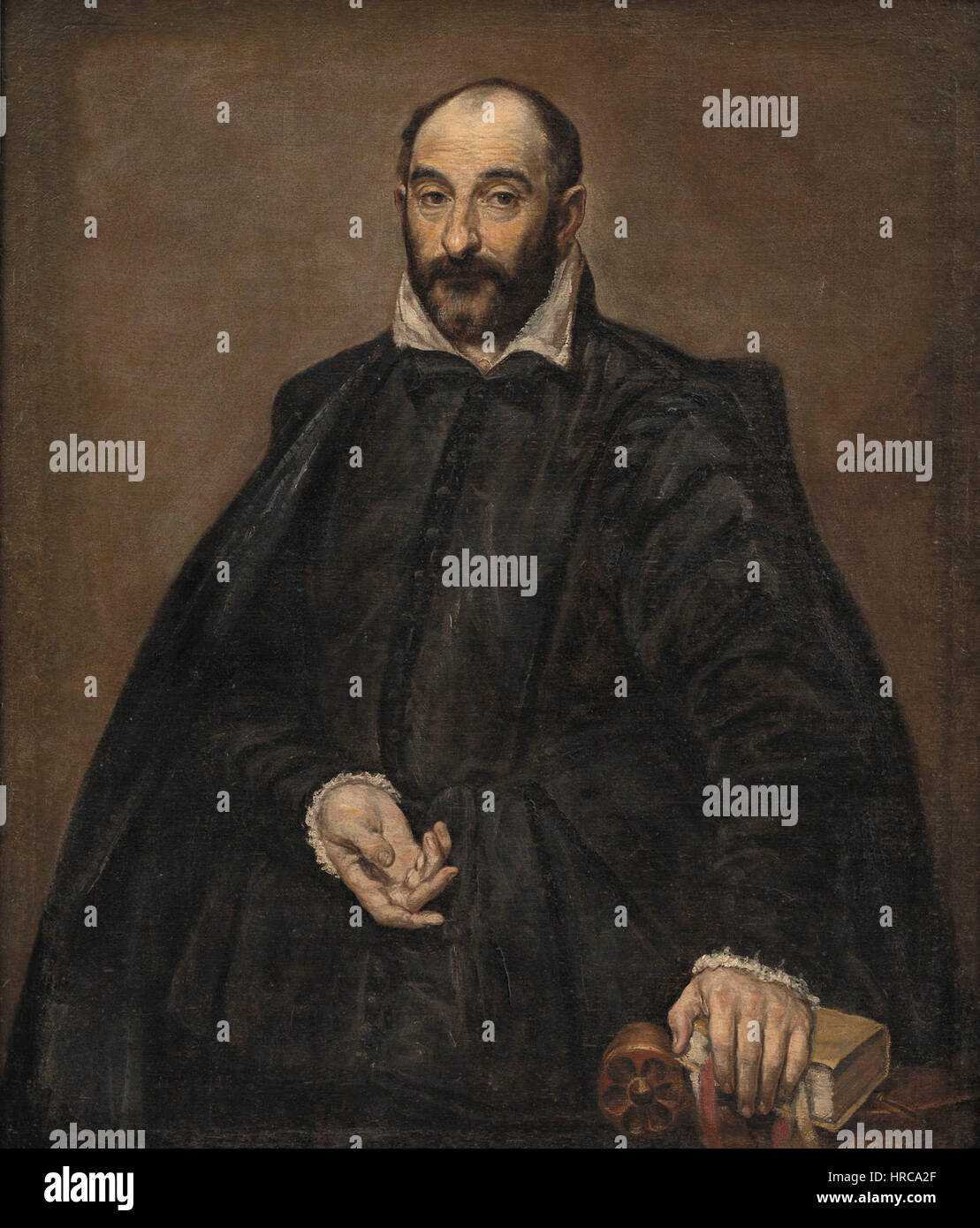 Retrato de un hombre El Greco Stock Photo