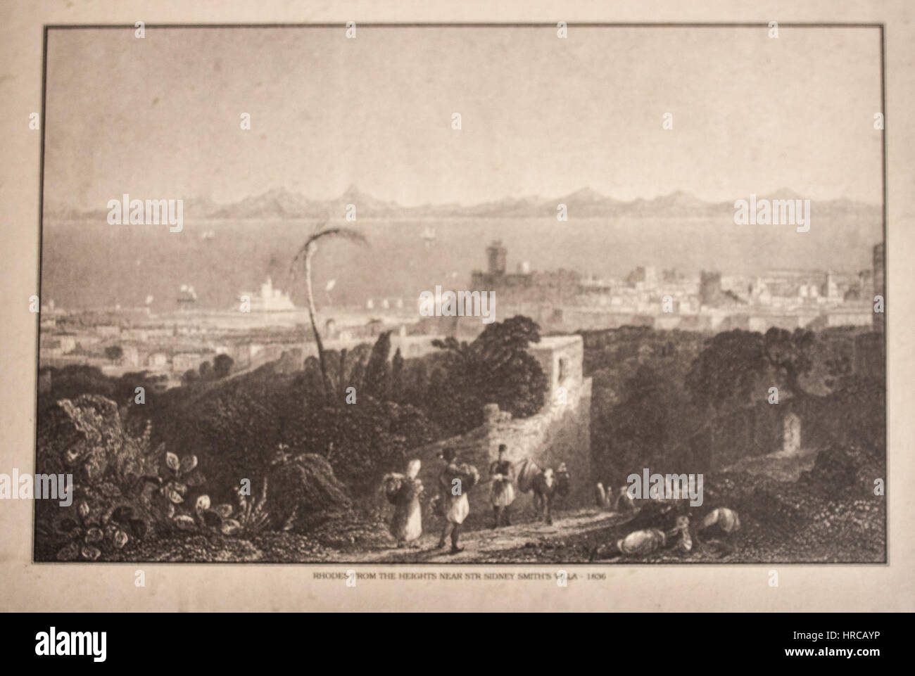 Rhodes from the heights Stock Photo - Alamy