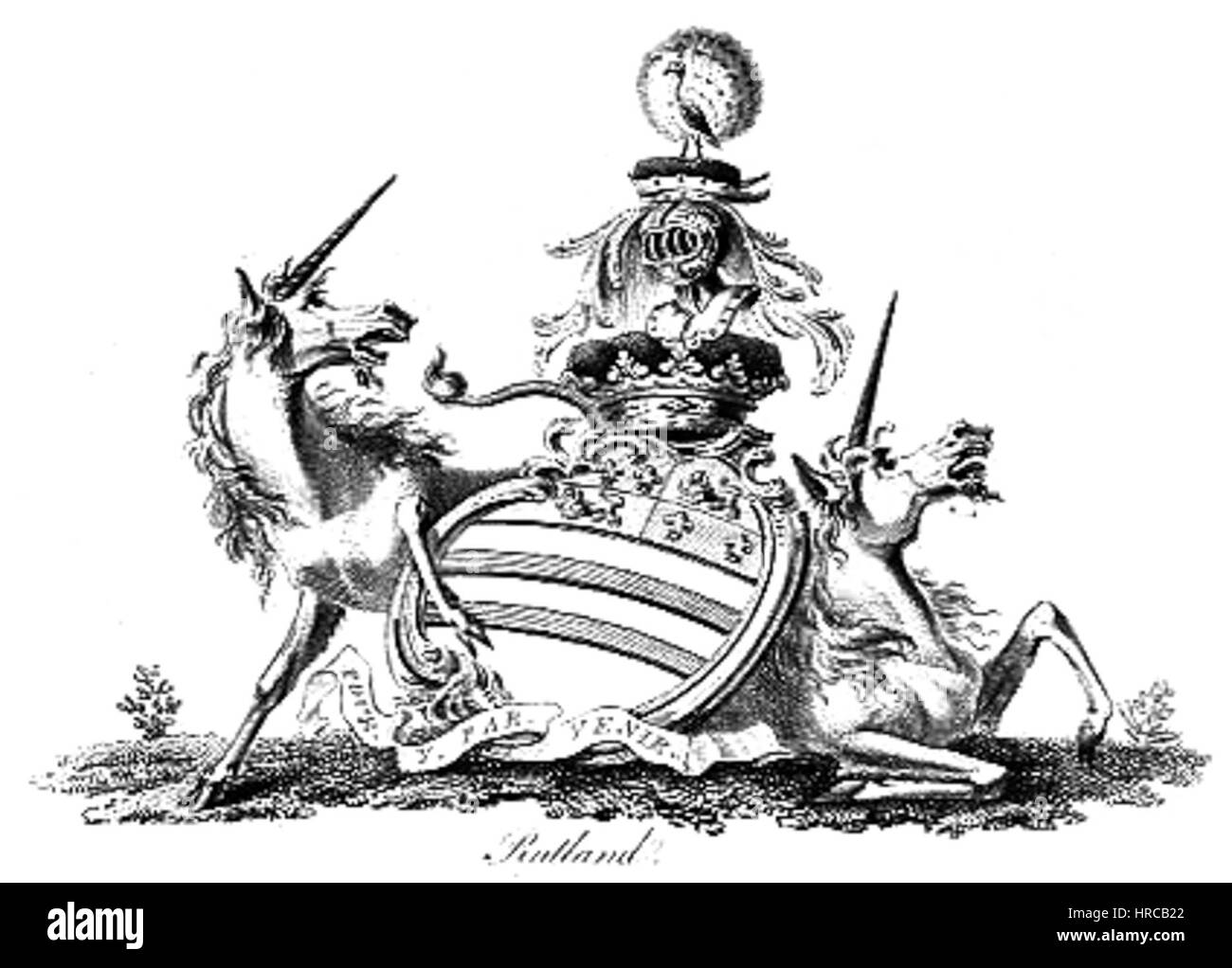 Duke of Rutland coa Stock Photo Alamy