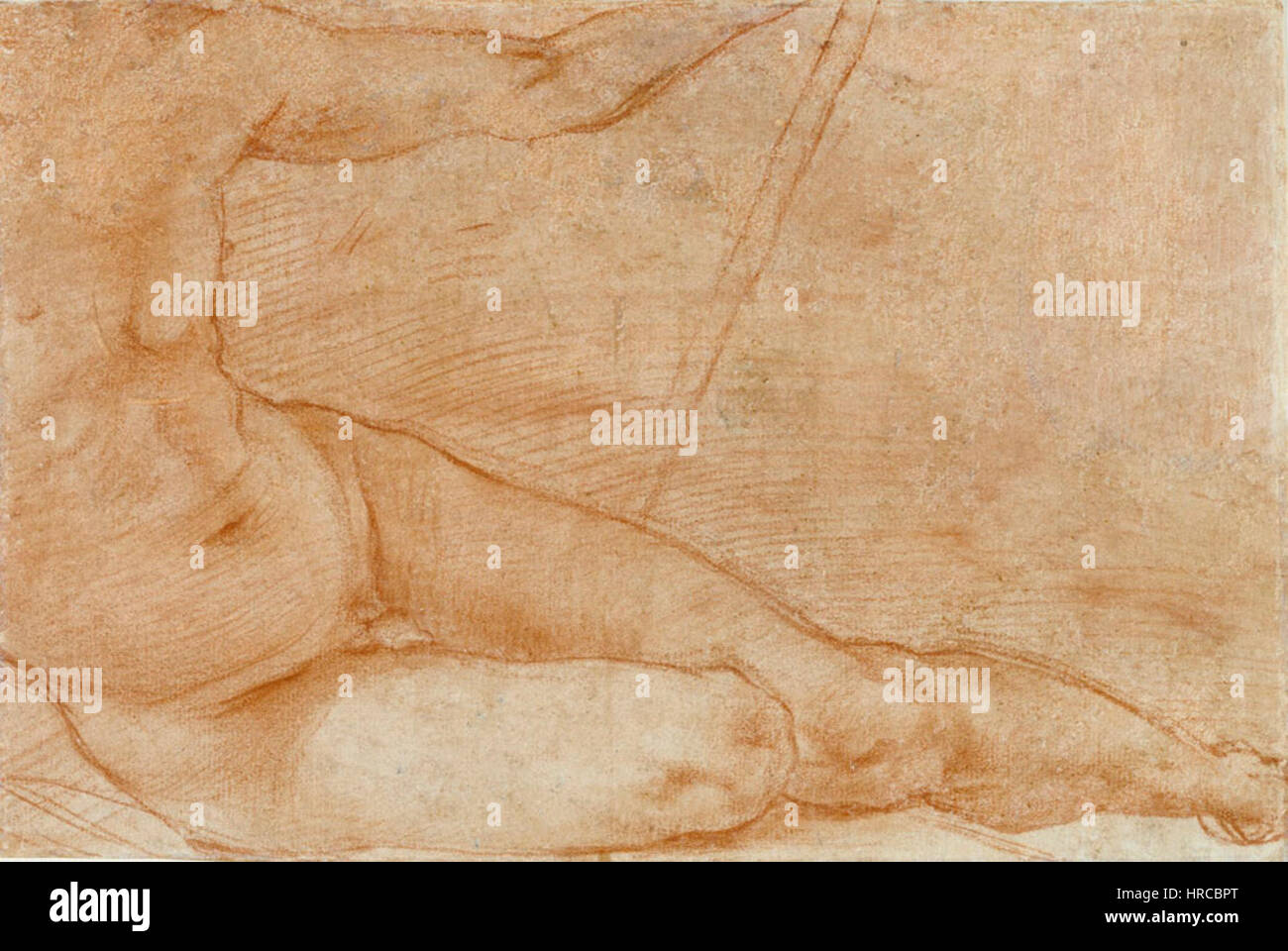 Reclining Figure by Pontormo (Jacopo Carucci), 1520, The J. Paul Getty Stock Photo