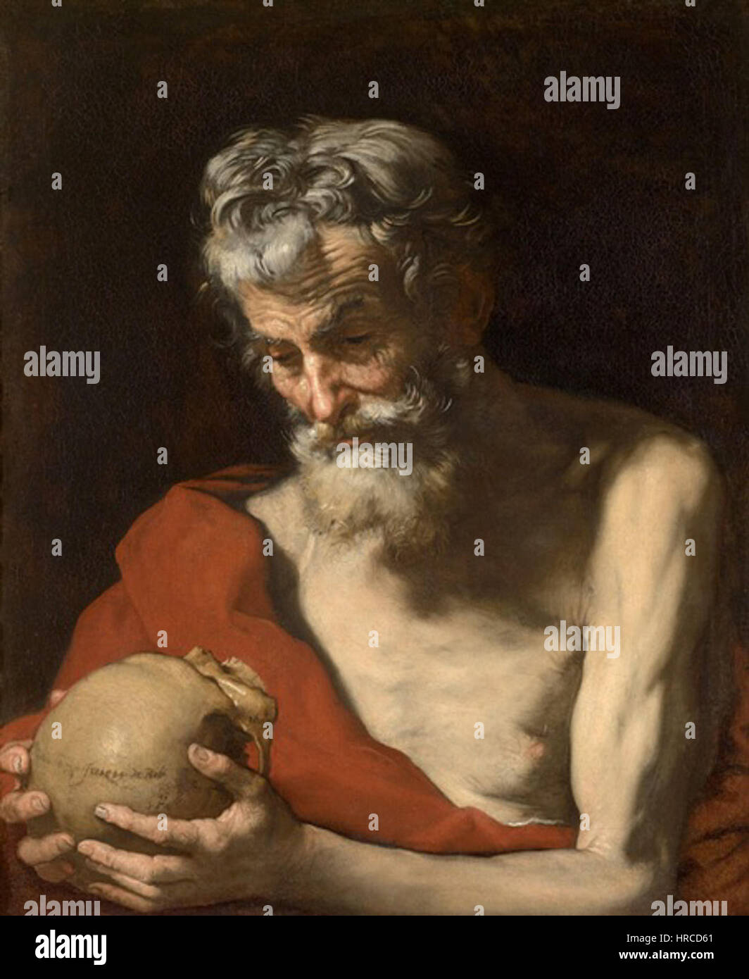 The painting 'Saint Jerome' by Jusepe de Ribera captures the saint in a ...
