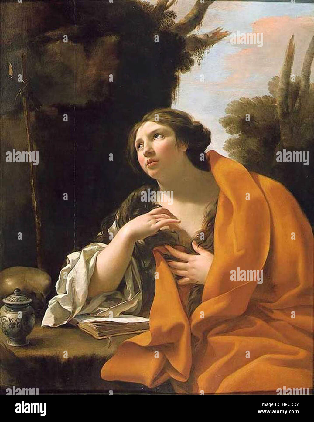 Simon Vouet - The Penitent Magdalen - WGA25365 Stock Photo