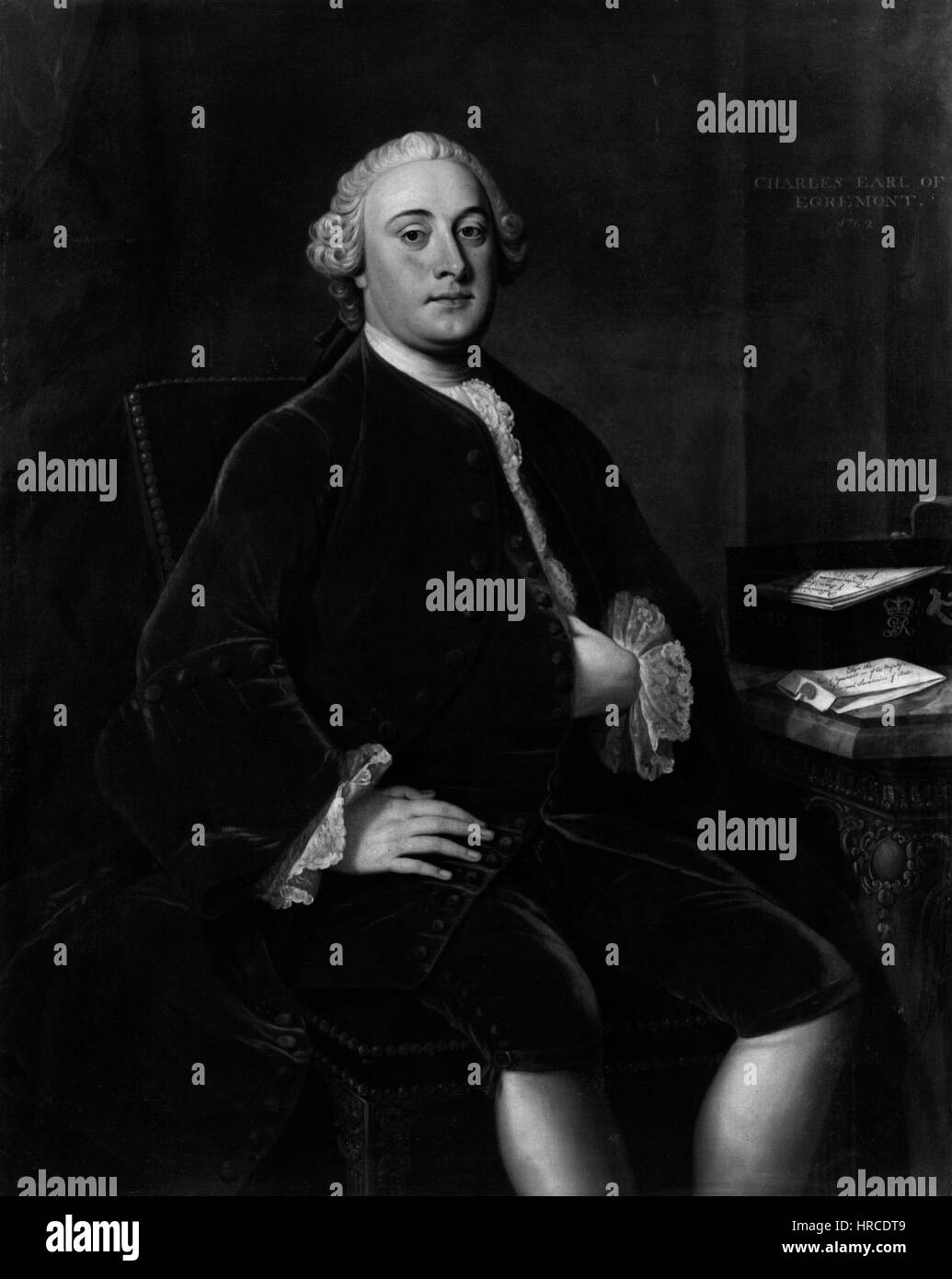 Charles Wyndham, 2nd Earl of Egremont by William Hoare Stock Photo