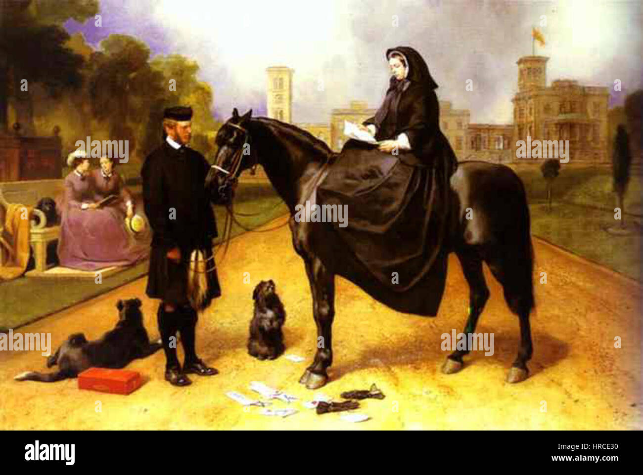 Queen Victoria at Osborne House Stock Photo