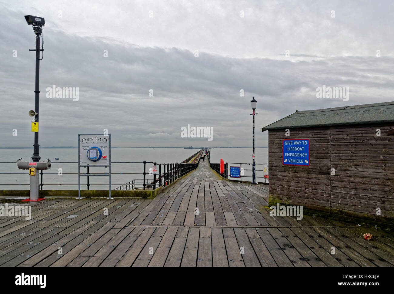 Southend Pier, The Longest Pier in the World, Southend-on-Sea, Essex, Britain Stock Photo