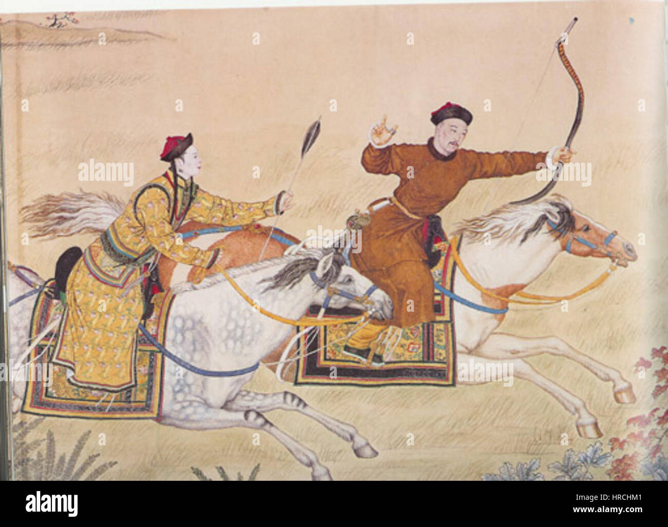 Qianlong emperor hunting Stock Photo