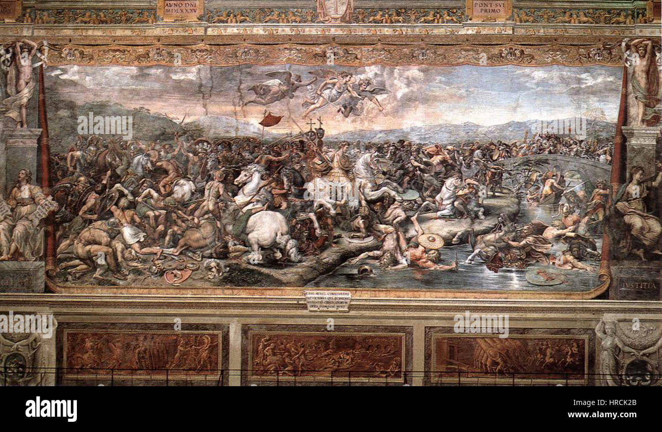 Sala di costantino, battaglia di Ponte Milvio 01 Stock Photo Alamy Sala di costantino, battaglia di Ponte Milvio 01 Stock Photo Alamy