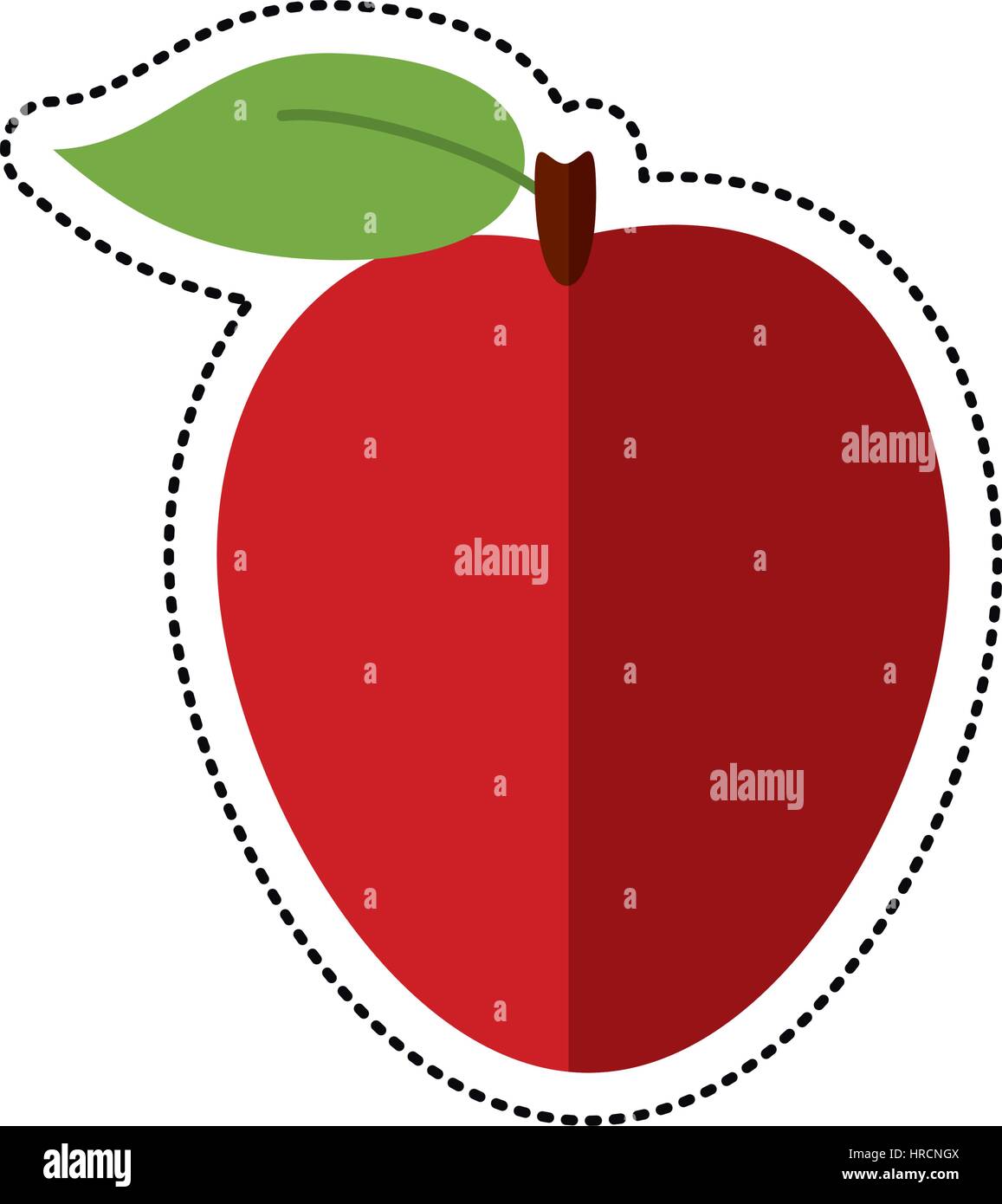 cartoon apple ripe fruit icon Stock Vector Image & Art - Alamy