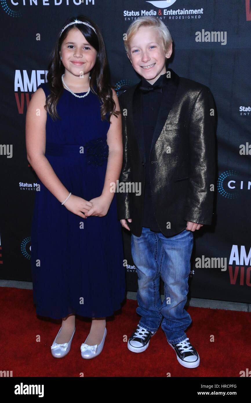 American Violence Red Carpet Premiere - Arrivals  Featuring: Kai Scarlett Williams, Hunter Fischer Where: Hollywood, California, United States When: 26 Jan 2017 Stock Photo