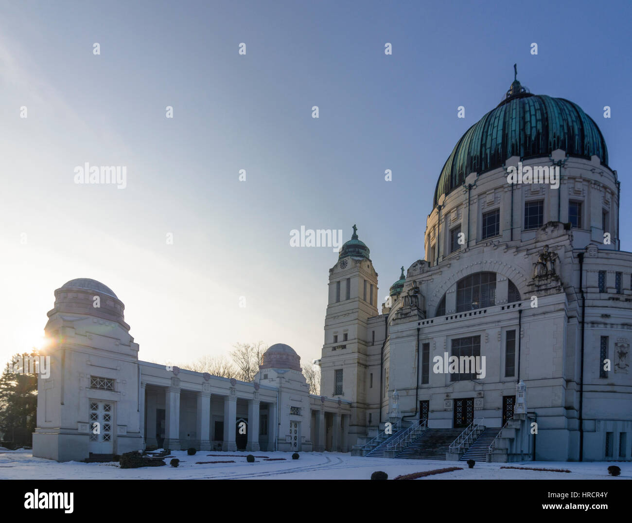 Wien, Vienna, Zentralfriedhof (Central Cemetery), Friedhofskirche zum Heiligen Karl Borromäus (Charles Borromeo Church), 11. Simmering, Wien, Austria Stock Photo