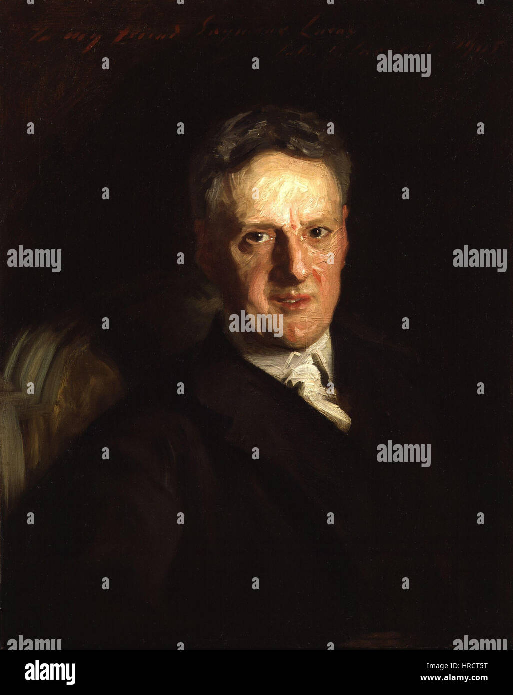 This portrait by John Singer Sargent captures John Seymour Lucas, a notable British artist. Sargent’s skillful brushwork and his ability to capture the subject’s likeness and character are evident in this fine example of portraiture. Stock Photo