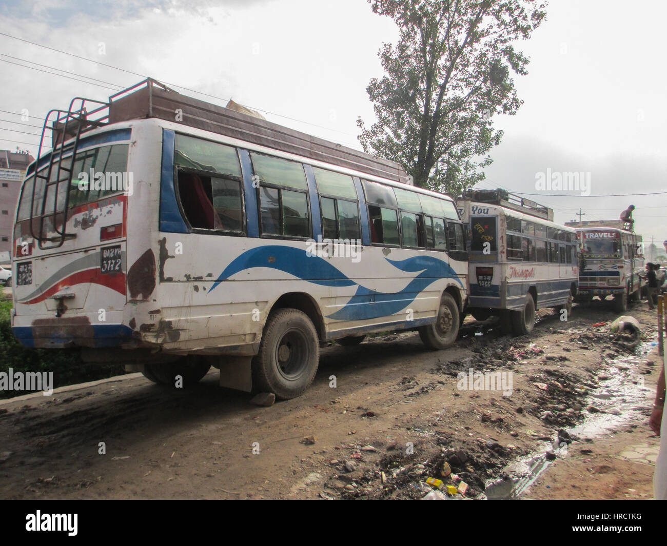 Old buses of the public transport in Kathmandu, Nepal Stock Photo Alamy
