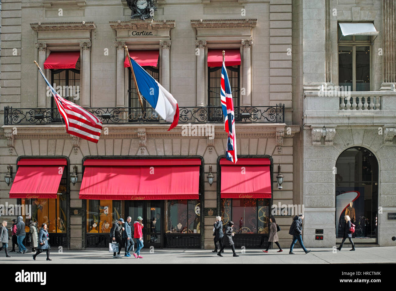 Cartier 5th Avenue Stock Photo