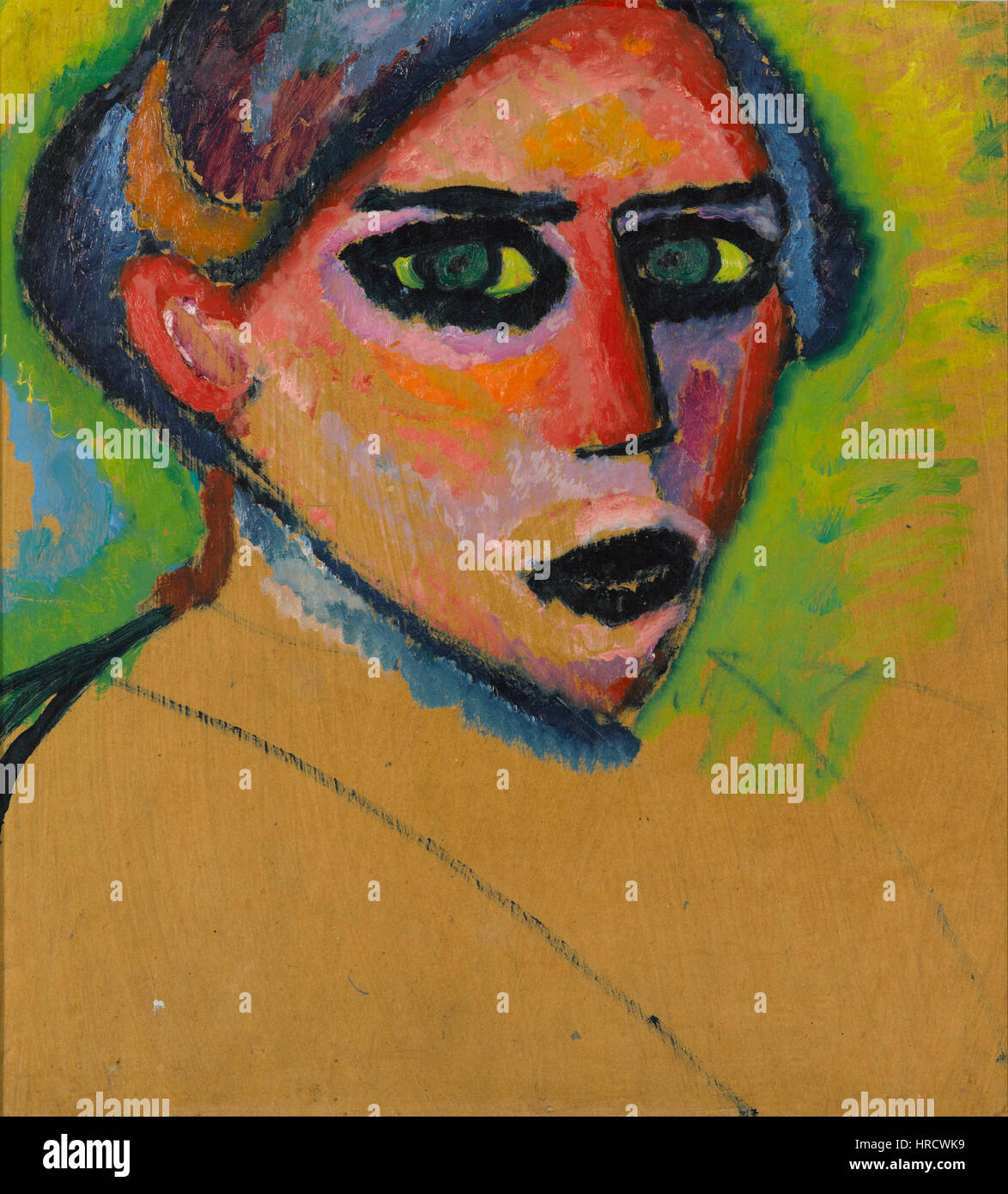 Alexej von Jawlensky Woman's face Google Art Project Stock Photo