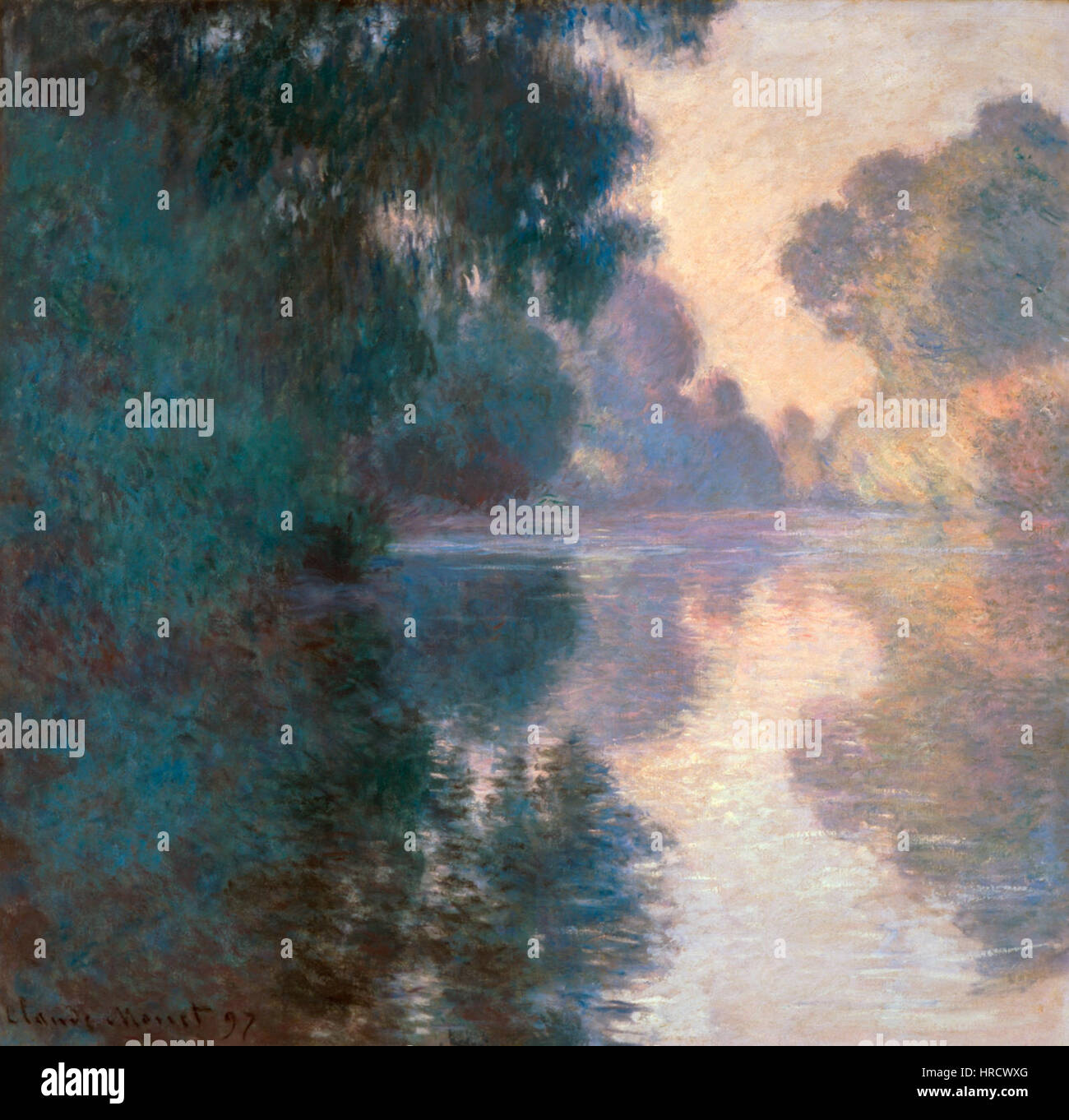 Claude monet matin sur la seine hi-res stock photography and images - Alamy