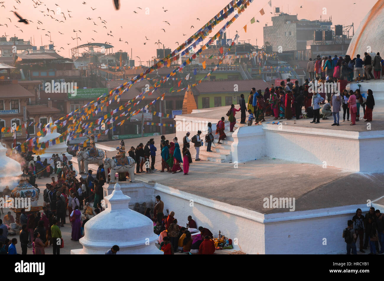 Bouddhanath Nepal Stock Photo