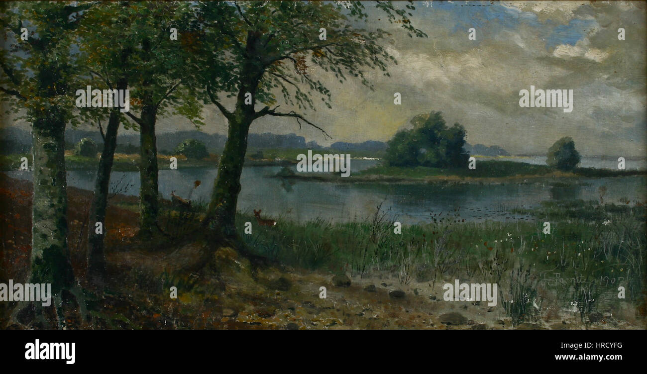Franz Poenitz - Nordische Landschaft 02 Stock Photo