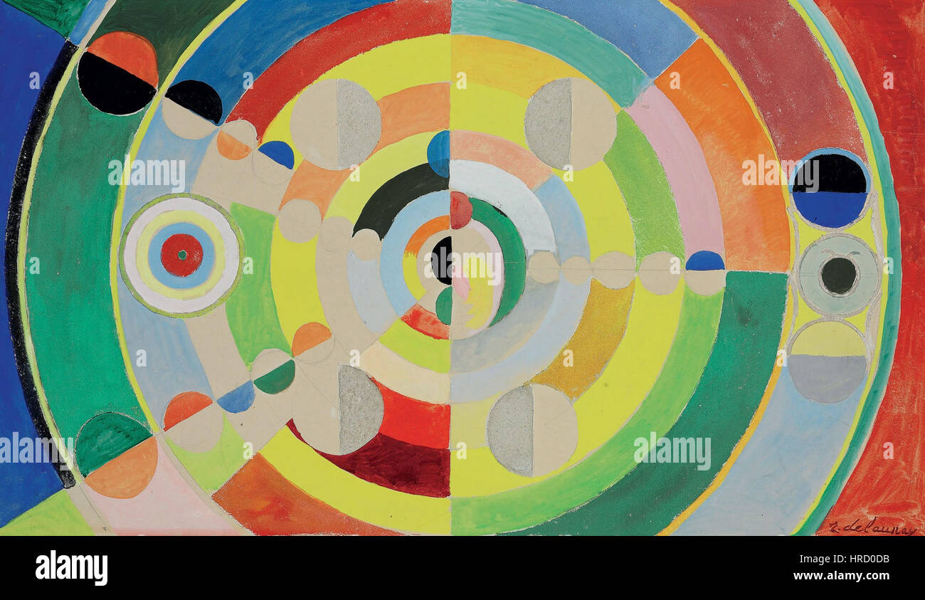 Robert Delaunay Relief-disques 1936 Stock Photo