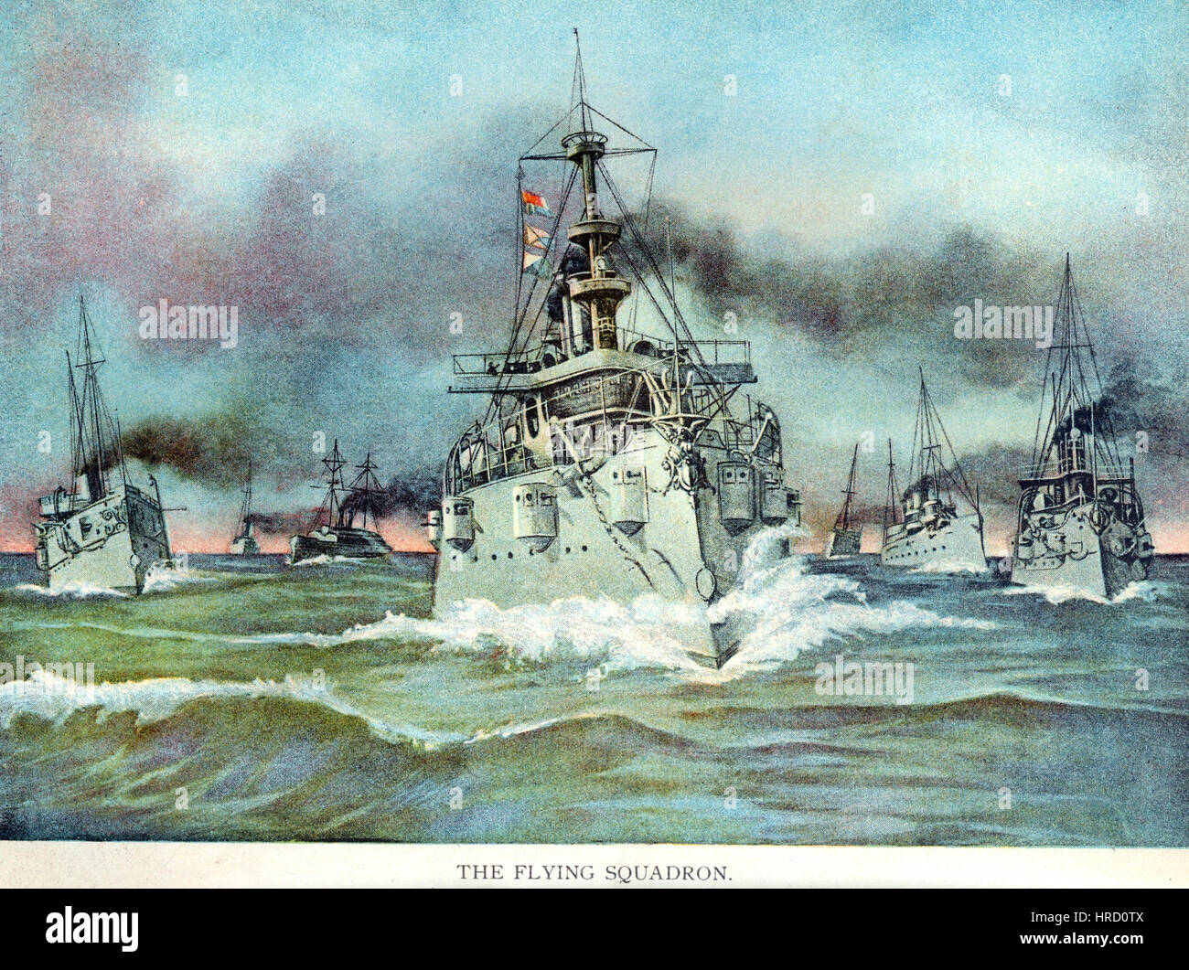 US Navy Flying Squadron 1898 Stock Photo Alamy
