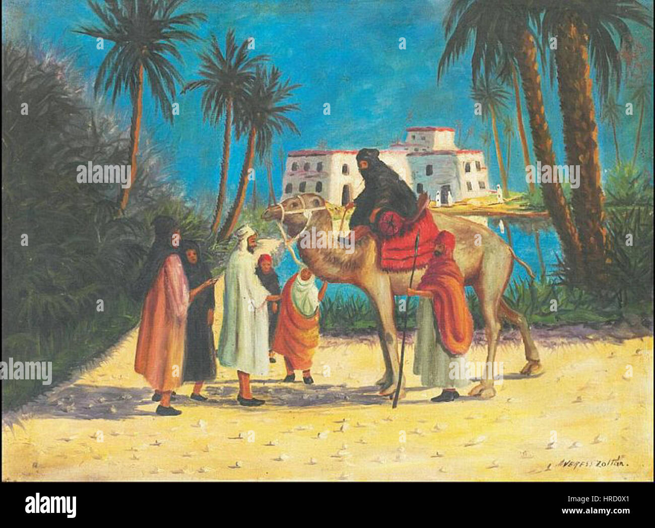 Vari Oasis Oasis painting hi-res stock photography and images - Alamy