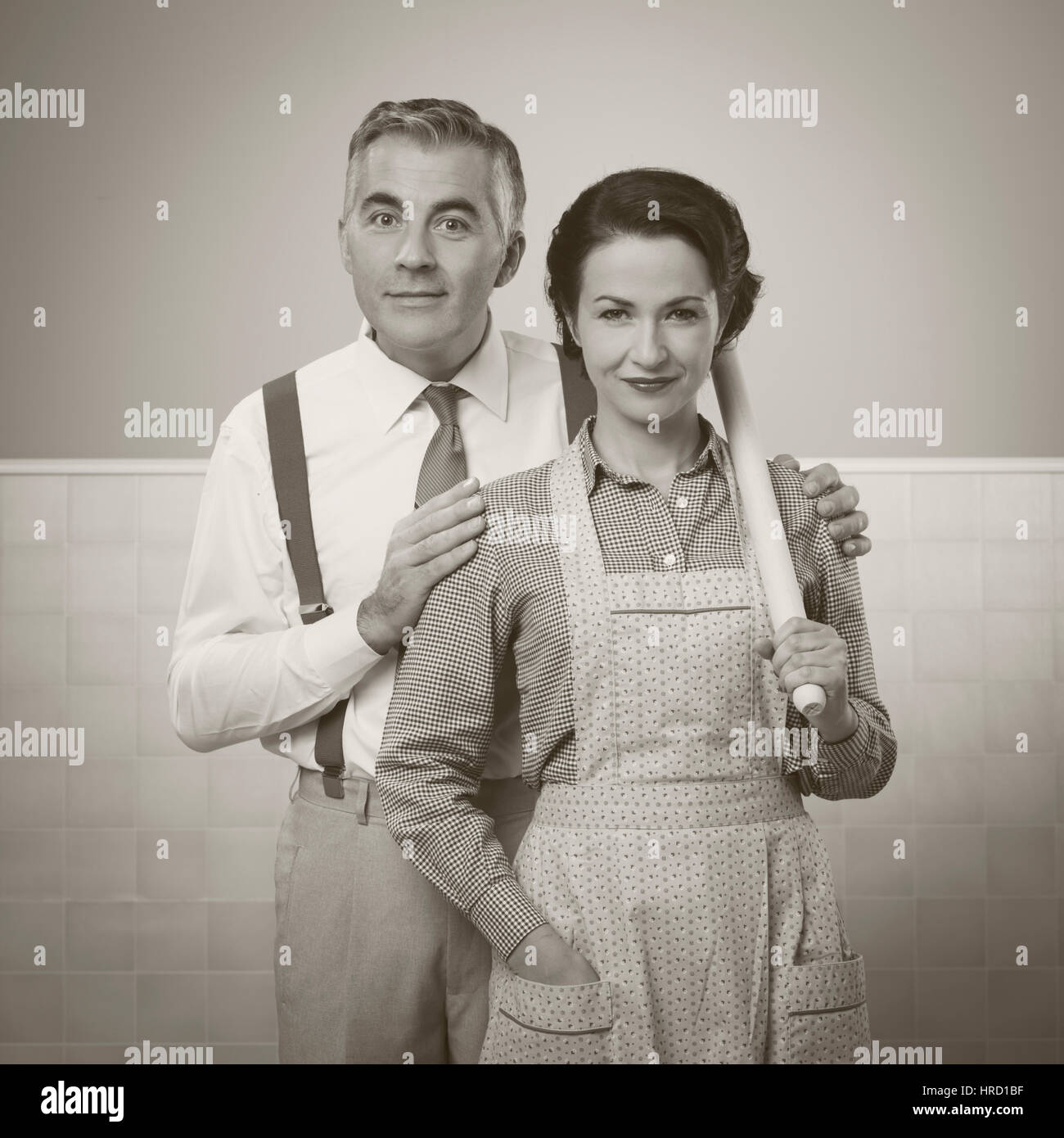 Couple 1960s 1970s 1950s hires stock