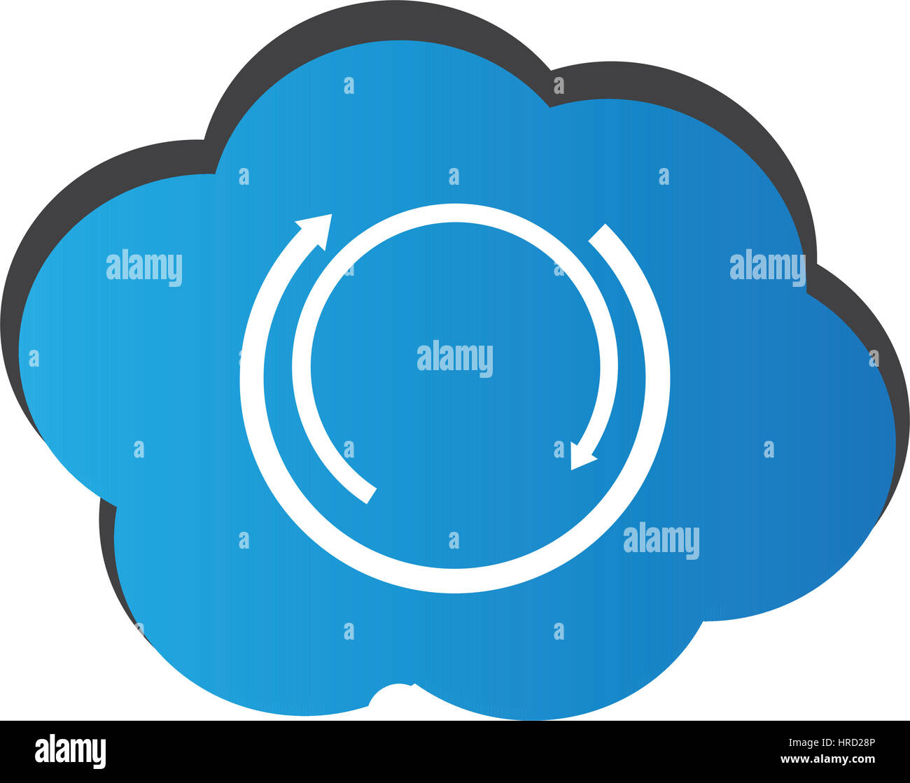Cloud computing illustration Stock Vector Image & Art - Alamy