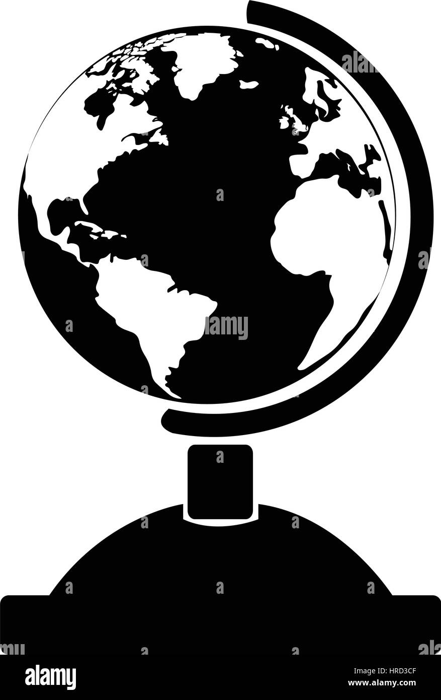 Isolated globe icon Stock Vector