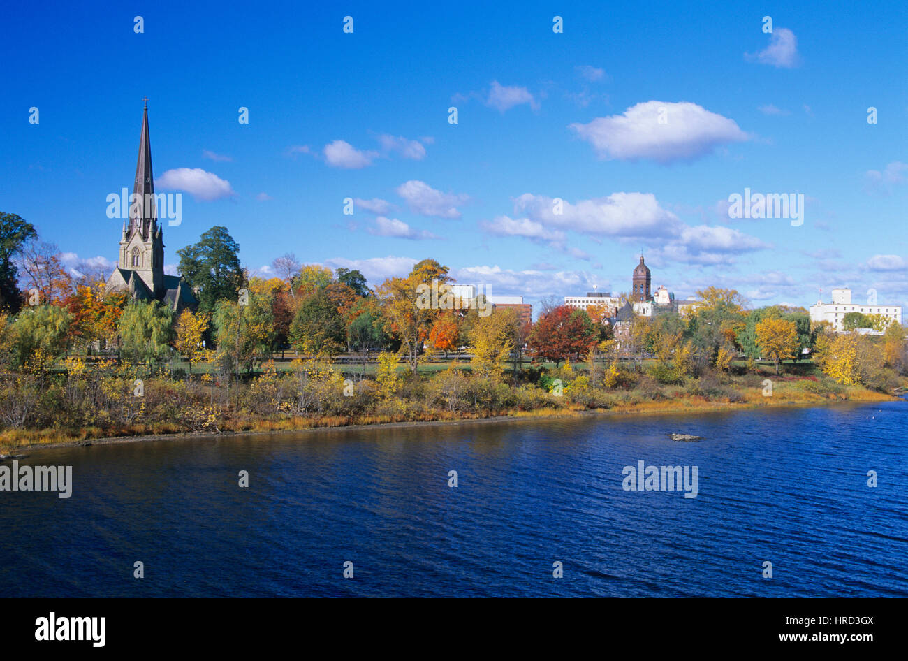 View of Fredericton and the Saint John River, New Brunswick, Canada Stock Photo Alamy