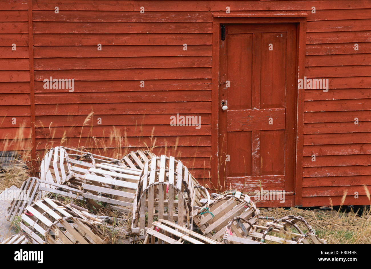 Boat Houses in the fishing village of Salvage, Newfoundland and