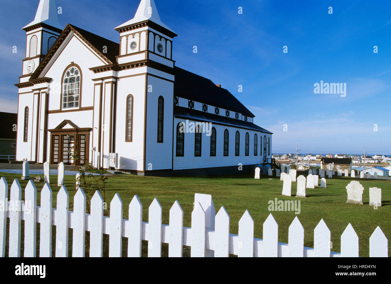 Memorial United Church, Bona Vista, Newfoundland and Labrador, Canada Stock Photo