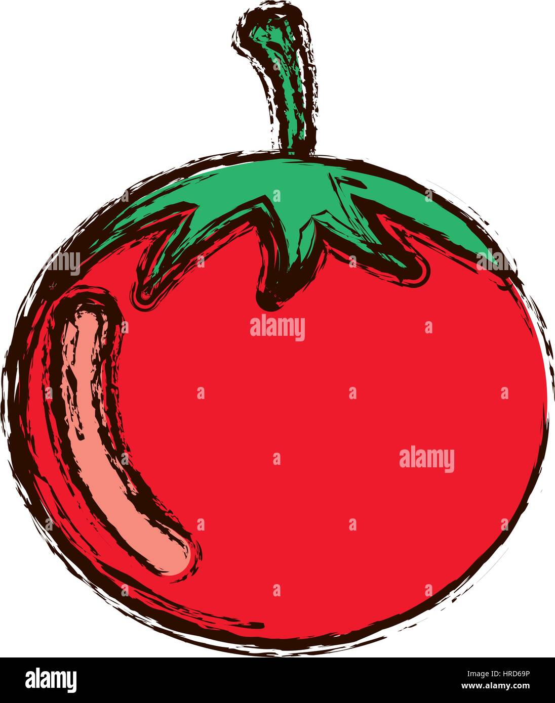 red vegetable tomato icon Stock Vector Image & Art - Alamy