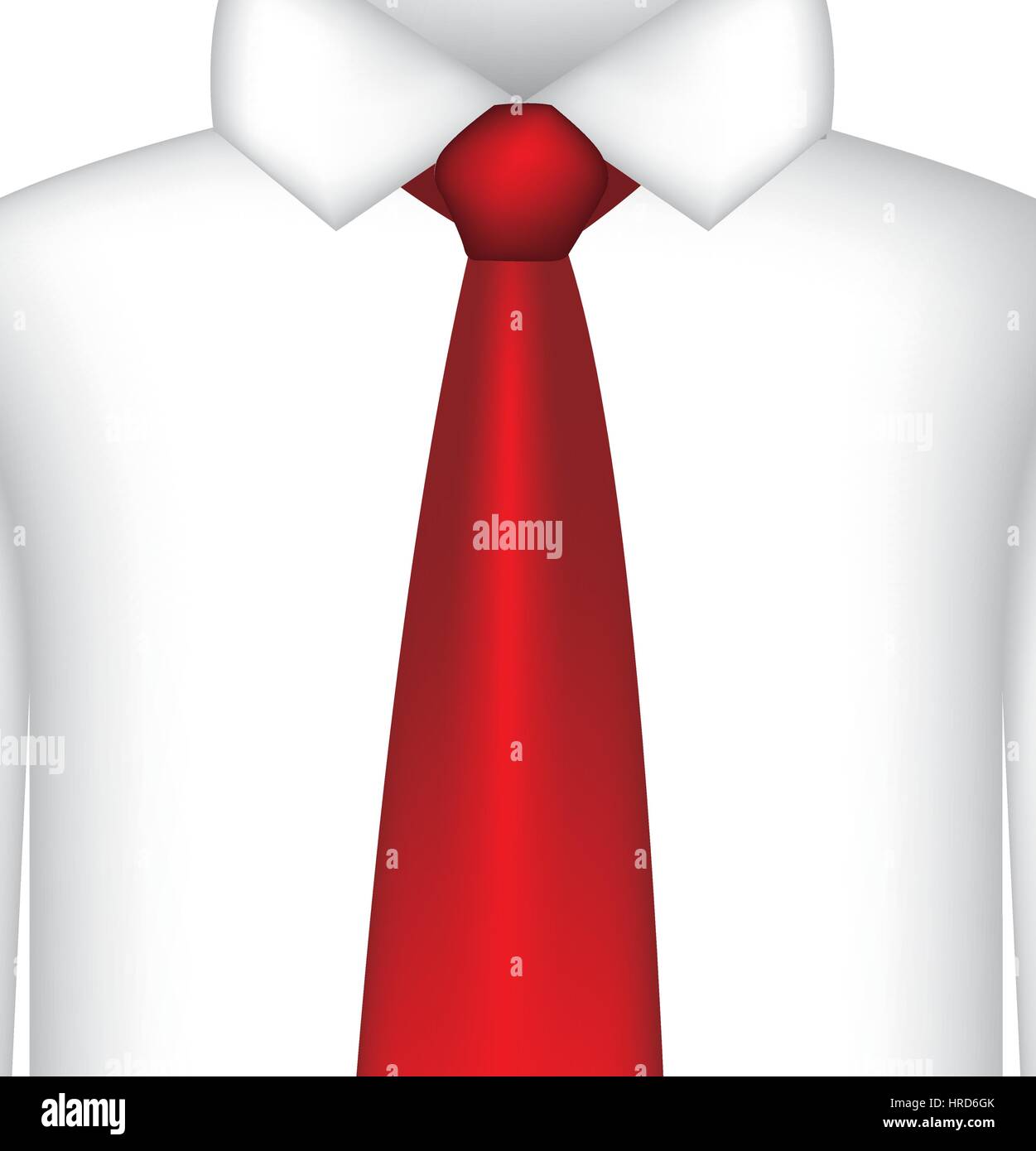 Bright Red Tie-Detail Shirt main image 1
