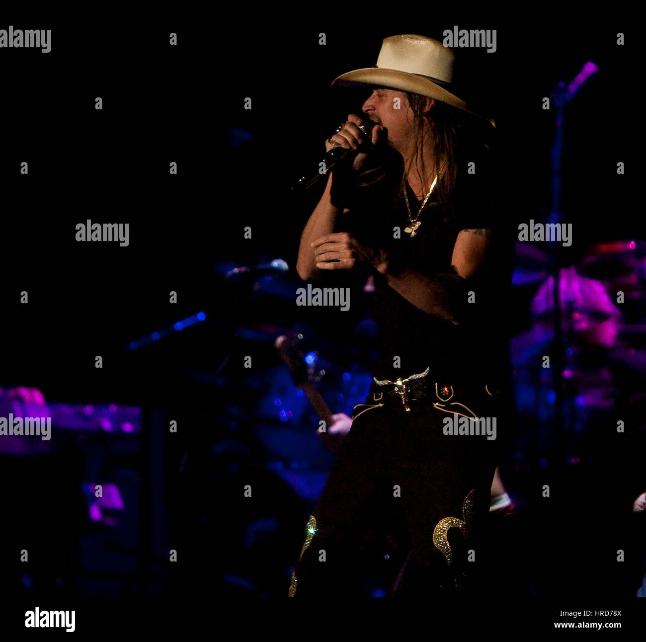 Kid Rock performs at the Stagecoach Country Music Festival in Indio, California, U.S.A on April 26, 2009. Stock Photo