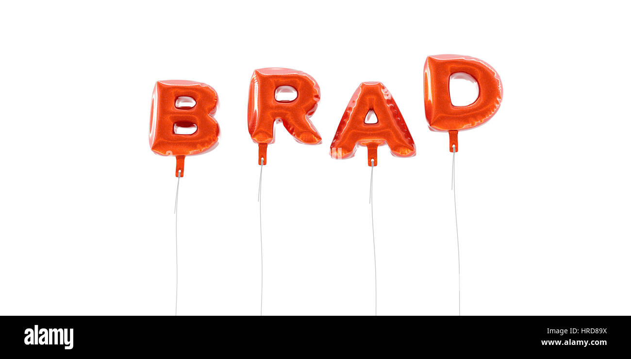 Brad word made from red hires stock photography and images Alamy