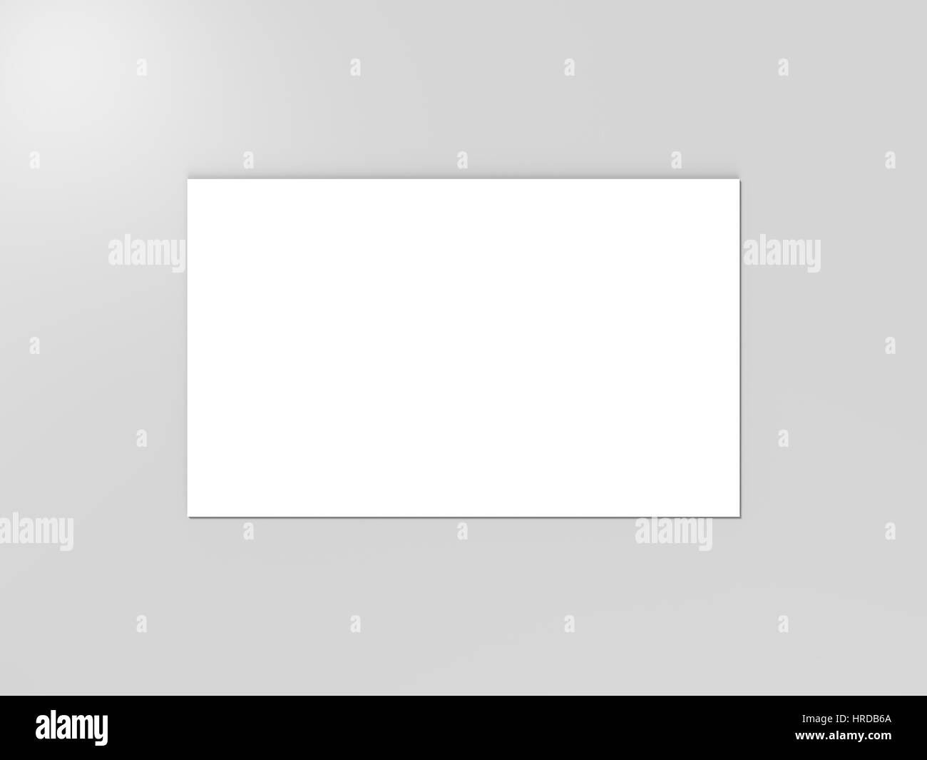 white blank name card or business card Stock Photo Alamy