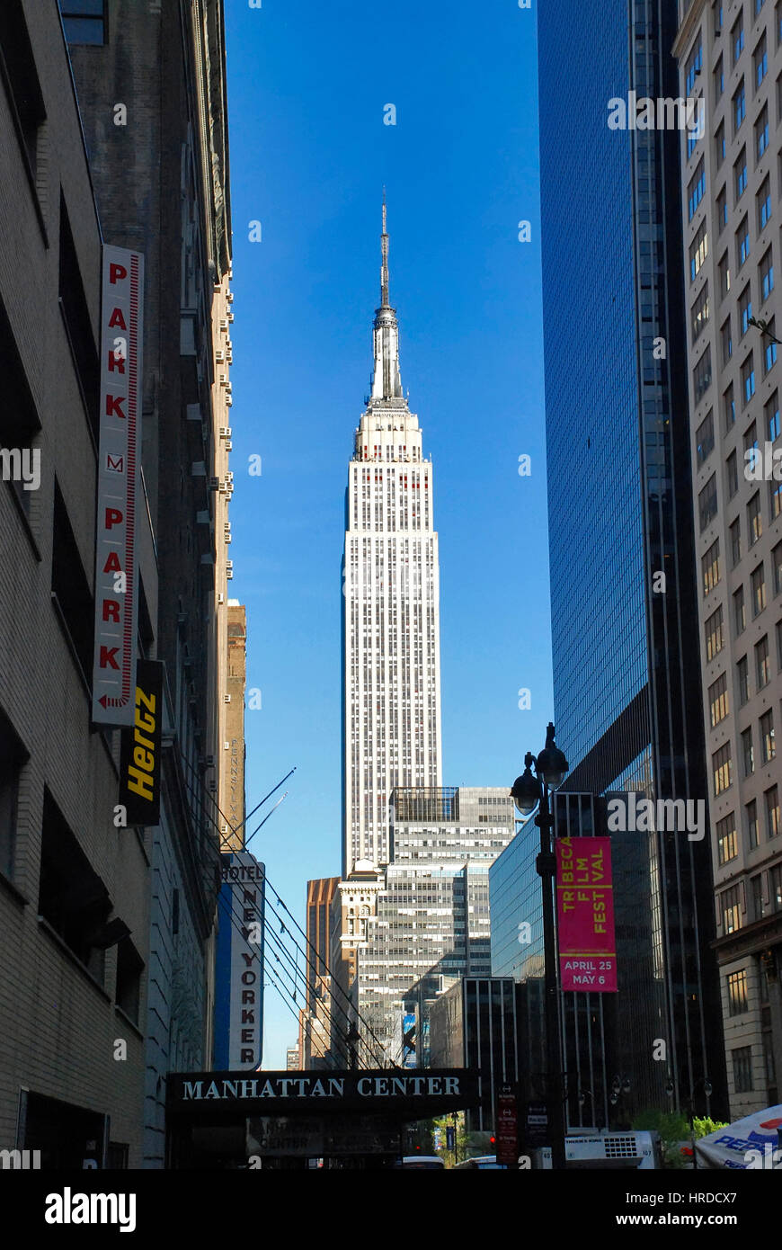 Empire State Building, skyscraper located on Fifth Avenue between West 33rd and 34th Streets in Midtown, Manhattan, New York City. Stock Photo