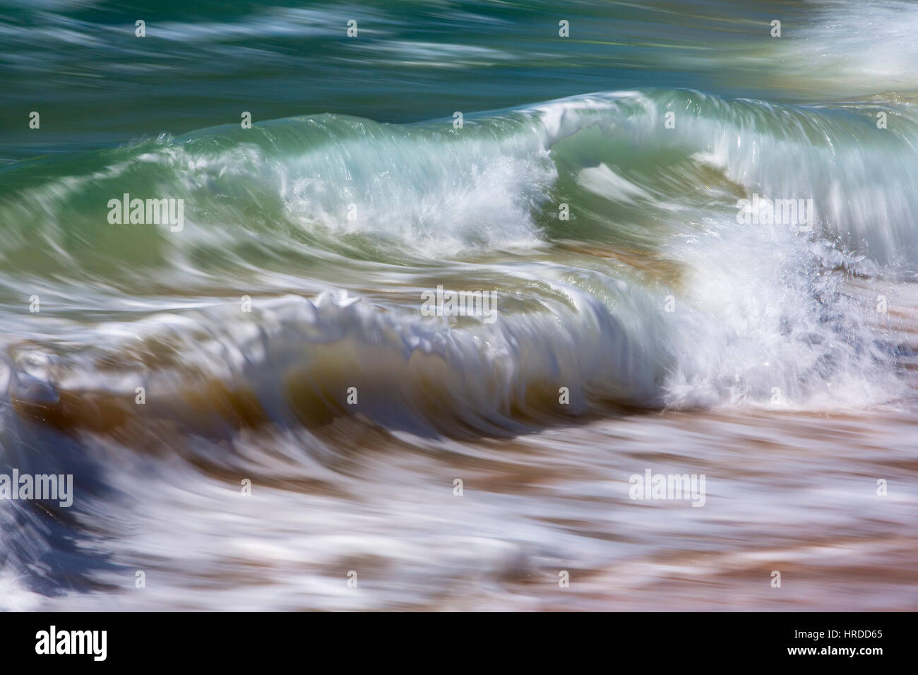 Rolling wave shot with slow shutter speed Stock Photo