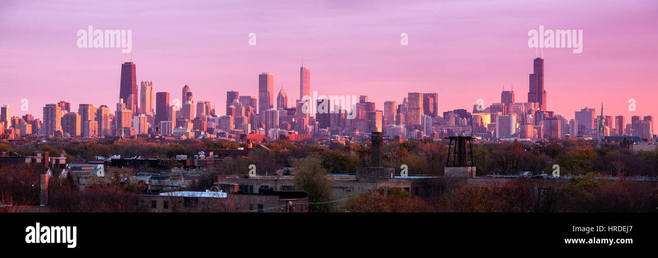 Chicago panoramic hi-res stock photography and images - Alamy