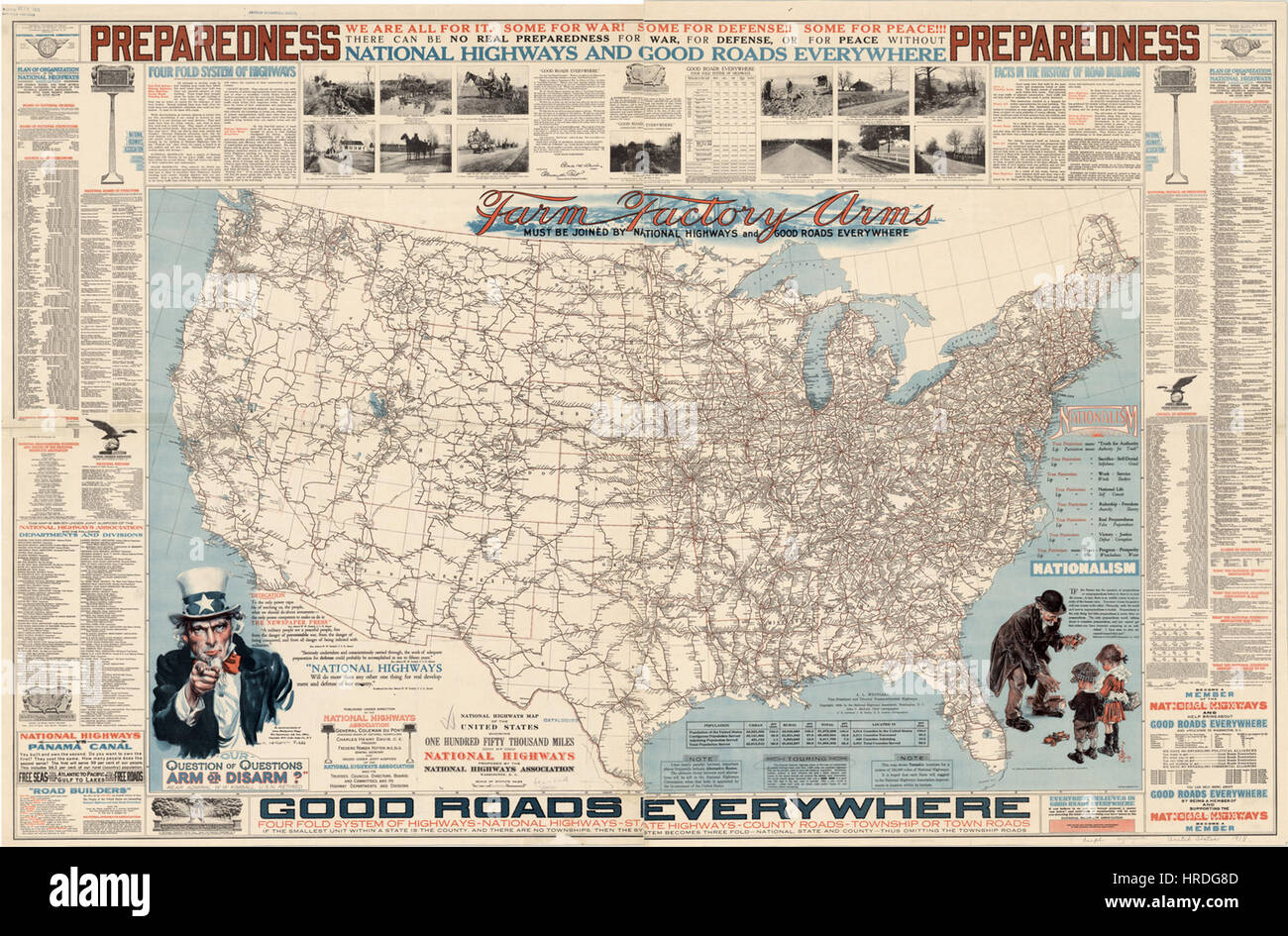 The National Highways Map of the - The National Highways Map Of The United States Provides A Comprehensive HRDG8D 