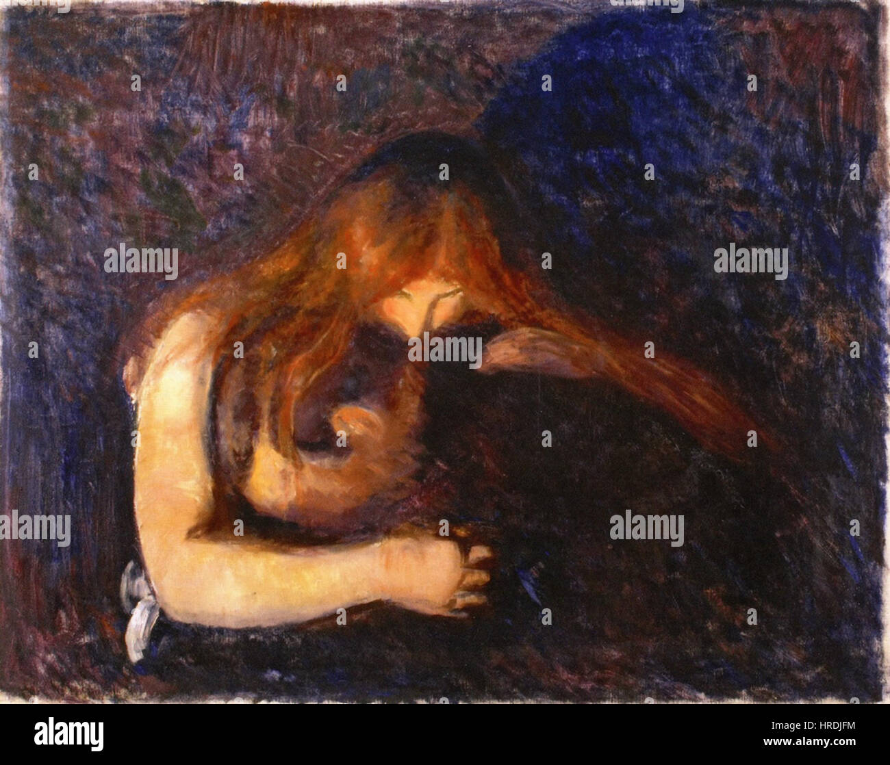 Edvard Munch - Vampire (1893), Gothenburg Museum of Art Stock Photo - Alamy