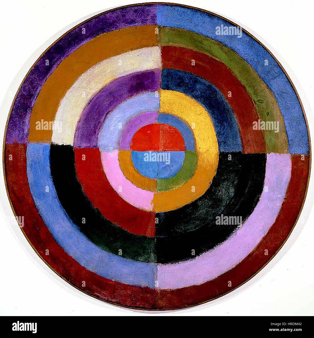 Robert Delaunay, 1913, Premier Disque, 134 cm, 52.7 inches, Private collection Stock Photo